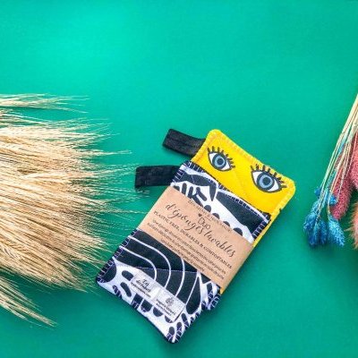 bouclesoreilles tissu upcyclé les decousues bijoux naturel zerodechet (…)