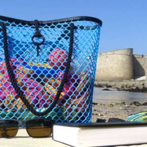 Sac losange bleu