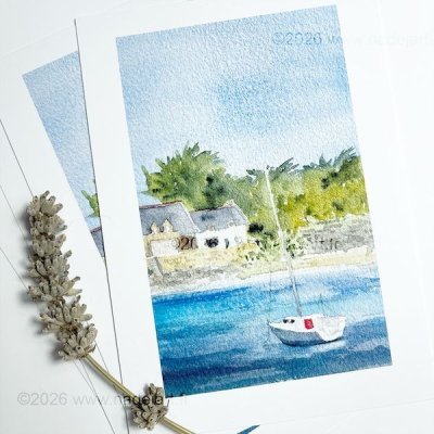 carte aquarelle piriac 1