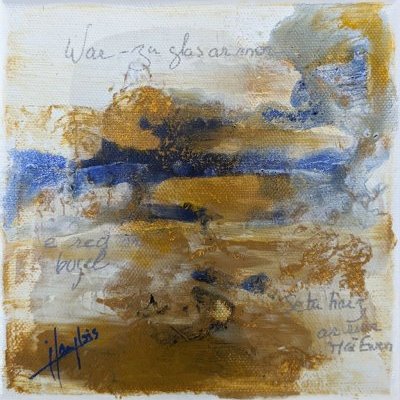 War zu glas ar mor Haïga Isabelle Langlois avec Haïku de Maï Ewen technique (…)