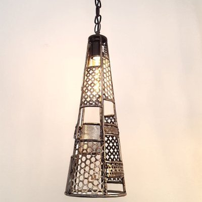 suspension lustre luminaire indus méal Mouche