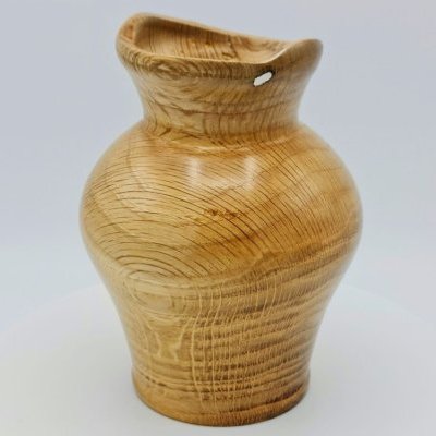 6 Vase en chêne et insertion étain