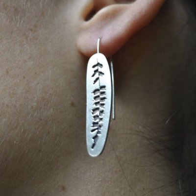 Luda bijoux - Boucles d'oreilles empreinte sauvage