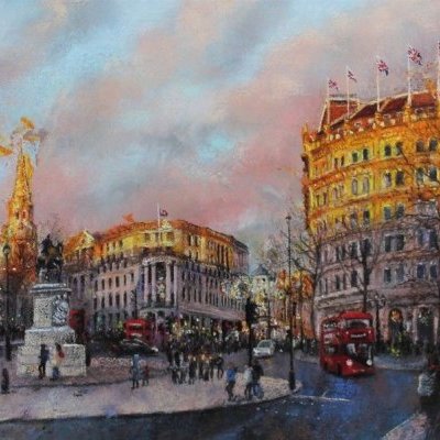 A Courtine Sunset in London 55x70 cm CREALOUEST