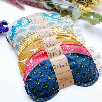 masque detente relax chaud froid graines lin zen huiles essentielles sain (…)