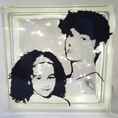 portraits sur brique