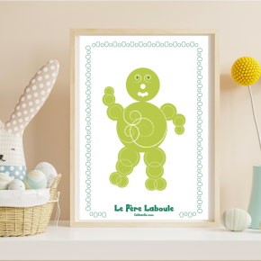 10 perd laboule affiche droel enfant chambre decoration