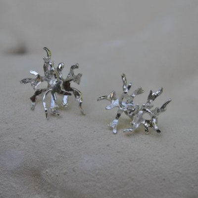 Luda bijoux - Boucle d'oreilles corail