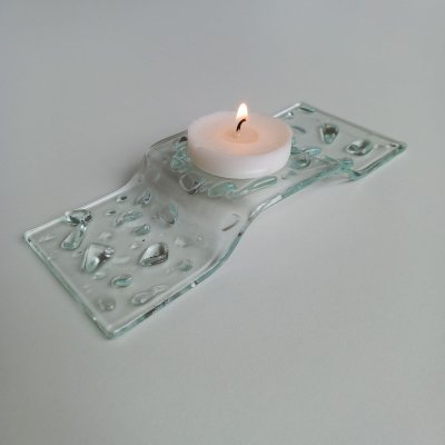 Flora Verre 3 Bougeoir