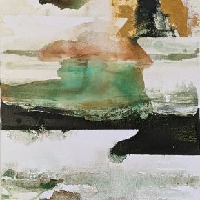 Alga acrylique sur toile 120 x 40 cm