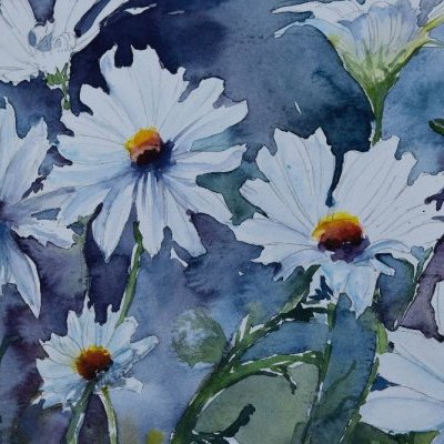 Anne Nathalie CORNEC Cosmos blanc