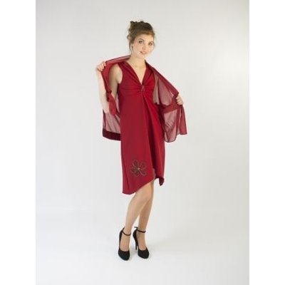 Bobine En Scène Robe bordeau