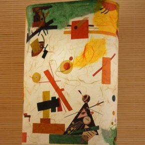 2-Suspension triangle, collection art abstrait