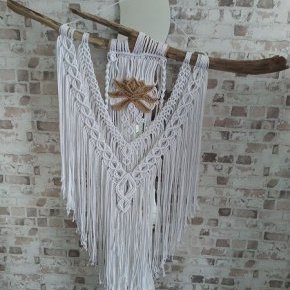 macramé mural lotus