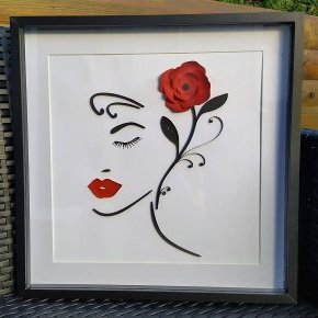 quilling femme glamour