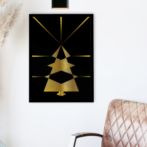 6 affiche sapin eclate reveillon noel decoration