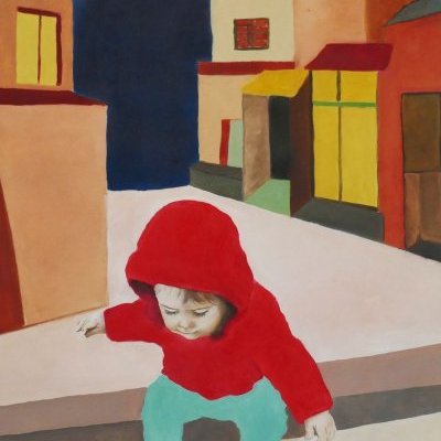 Petit japon rouge 70 x 50