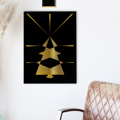 6 affiche sapin eclate reveillon noel decoration