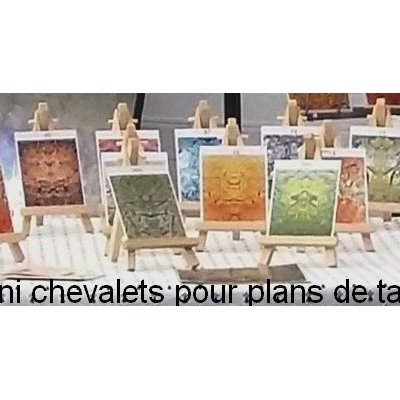 Mini chevalets pour plans de tables