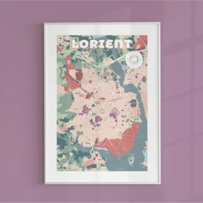 06Lorient 50x70cm Mockup cadre blanc