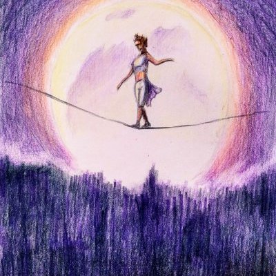 Dessin couleur réalisé au Faber Castel