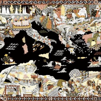 Affiche Odyssée détail de l oeuvre la carte du périple