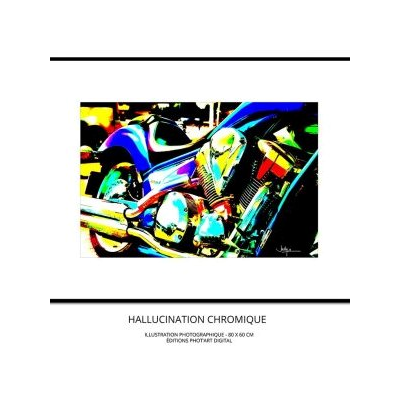 Chrome Tableau illustration Photo 80x60 Jacky a Italienne HallucinationChromique