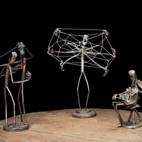 sculptures métal fil Mouche