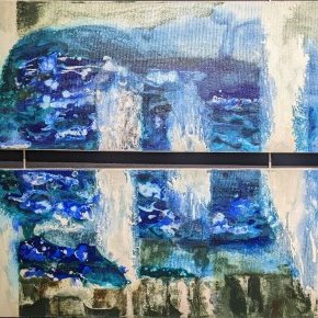 Marée montante acrylique sur toile diptyque 60 x 90 cm 2