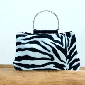 3 sac a main fausse fourrure zebre