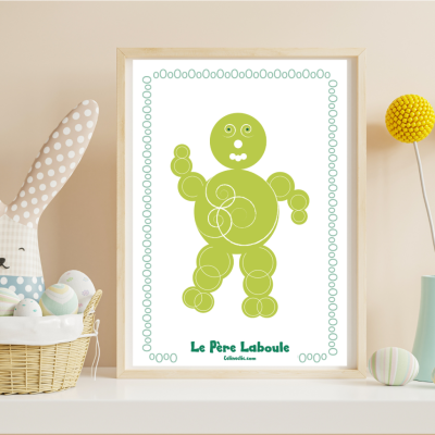 10 perd laboule affiche droel enfant chambre decoration