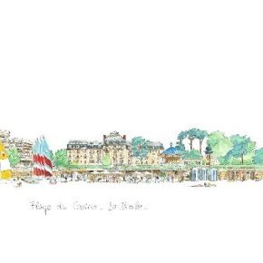 Dessin n°076 La Plage du casino La Baule