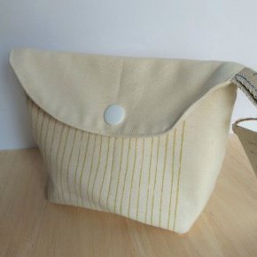 pochette à savon typo écrue