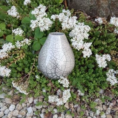 6 vase goutte raku ceramique
