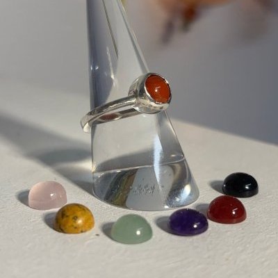 Bague serti-clos