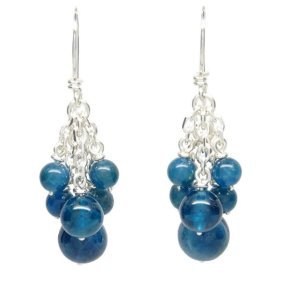 6 BO Grappe Apatite Argent 925