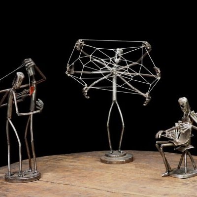 sculptures métal fil Mouche