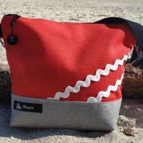besace rayé gris et blanc rouge vagues blanches 2
