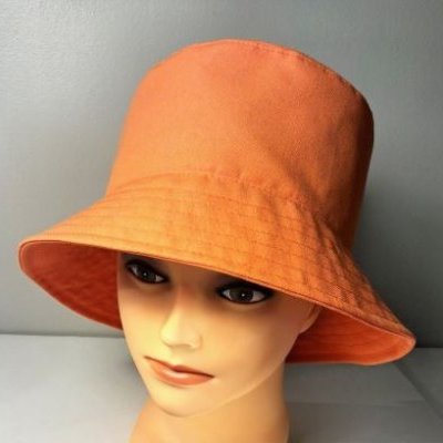 chapeau soleil anti uv orange