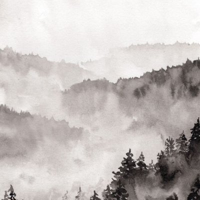 10 Foret brumeuse Encre de Chine Faustine