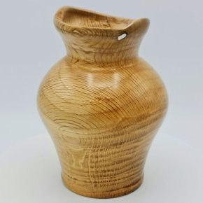 6 Vase en chêne et insertion étain