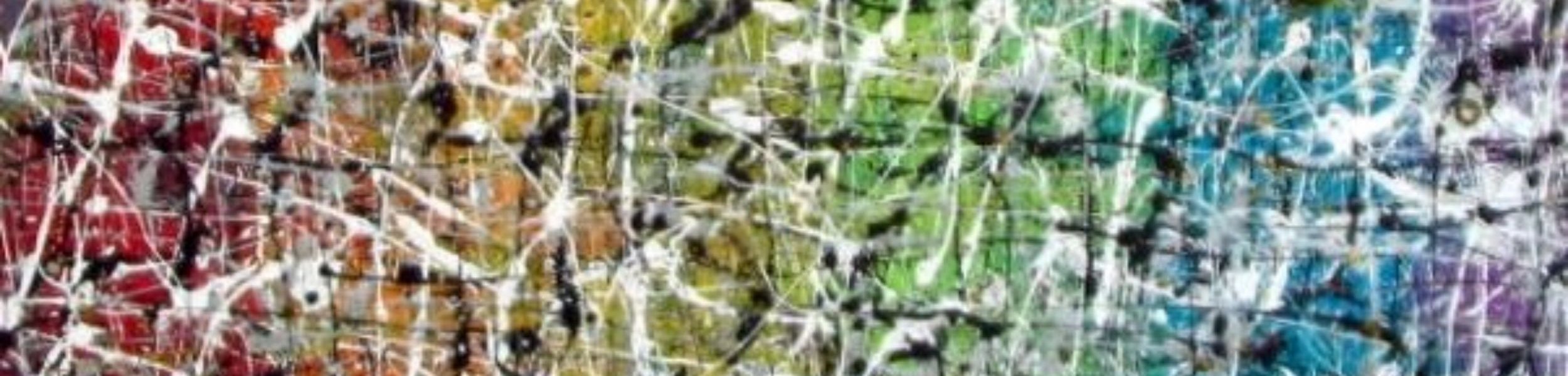 Myodesopsies acrylique sur lin mars 2021 115 par 110 cm