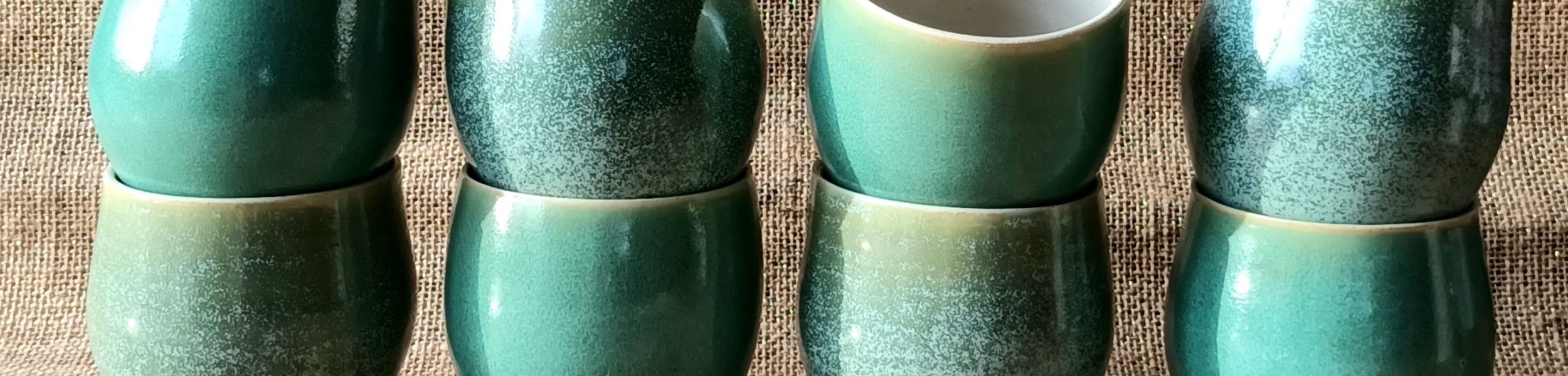 Gobelets vert satin