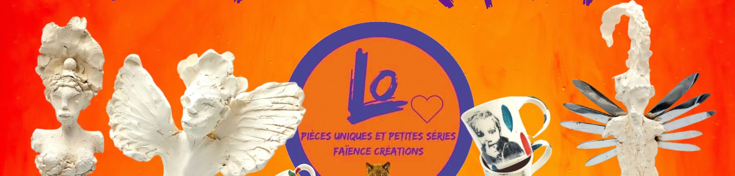 Louve Orange Faïence créations