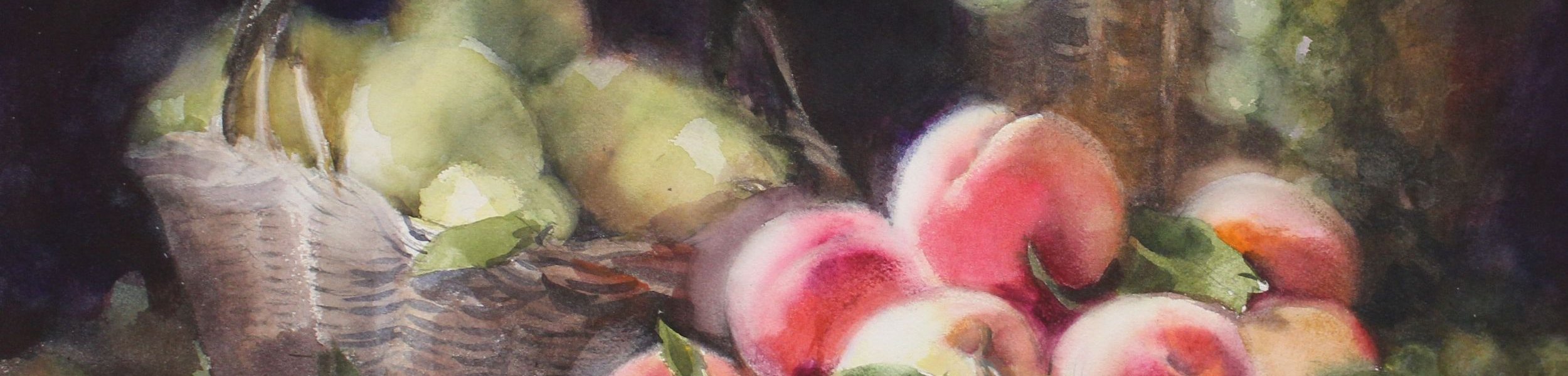 20 Panier poires pêche