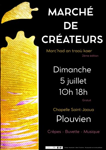 Marché de créateurs affiche