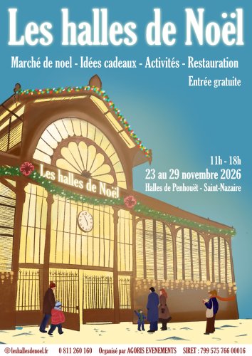 Affiche Halles de Noel Réduit