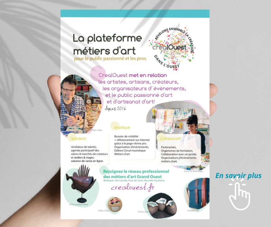 crealOuest fait peau neuve : un flyer repensé pour valoriser l'excellence des métiers d'art